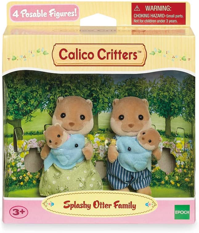 Calico Critters Splashy Otter Family by Epoch Everlasting Play 1