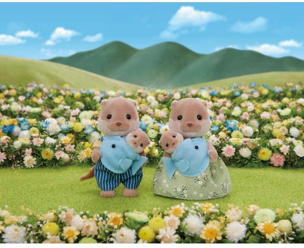 Calico Critters Splashy Otter Family by Epoch Everlasting Play 2