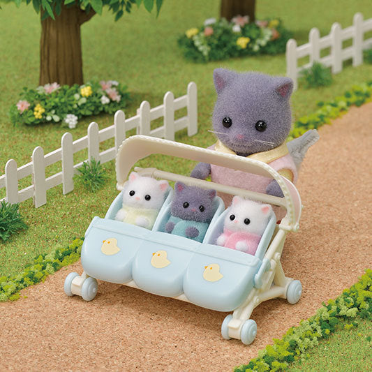 Calico Critters Triplets Stroller by Epoch Everlasting Play 2