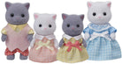Calico Critters White and Gray Persian Cat Family by Epoch Everlasting Play