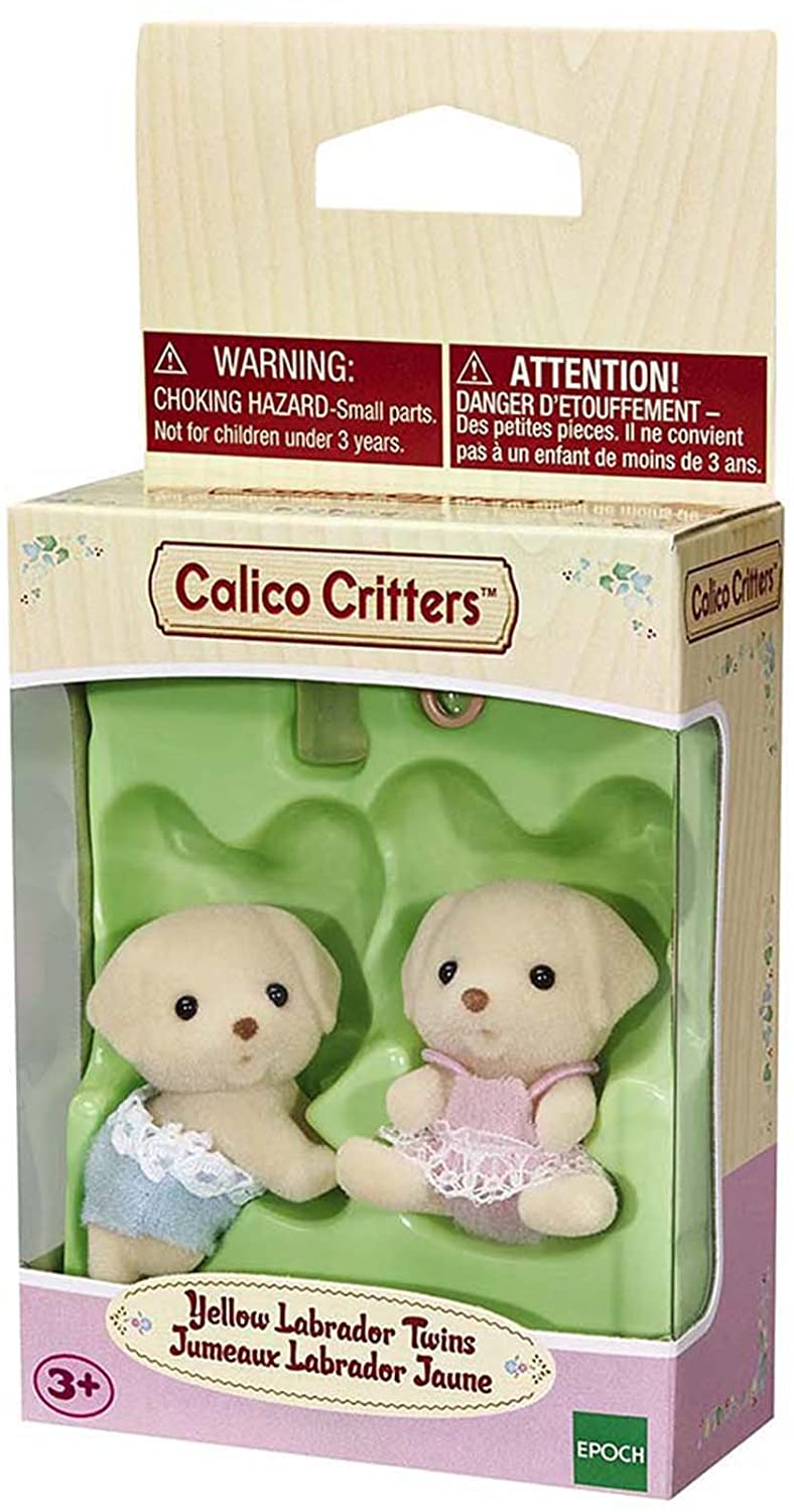 Calico Critters Yellow Labrador Twins by Epoch Everlasting Play 1