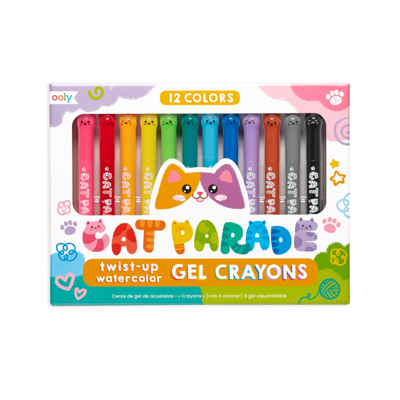 Cat Parade Watercolor Gel Crayons by Ooly