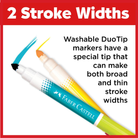 24 Duo Tip Washable Markers by Faber-Castell