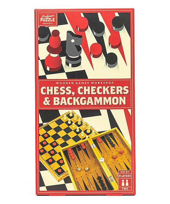 Chess Checkers Backgammon by Professor Puzzle