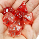 Chessex 7pc Dice Set Nebula RedSilver Luminary by Chessex 2
