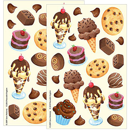 Chocolate Scratch and Sniff Stickers by Peaceable Kingdom 1