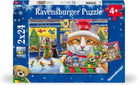 Christmas Kitties 2 x 24pc Puzzle Set-by-Ravensburger