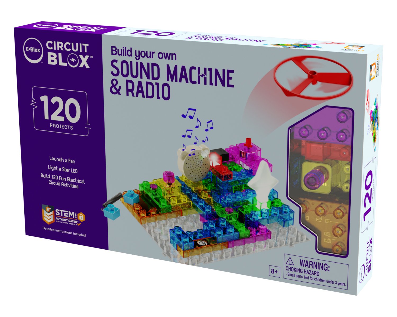 Circuit Blox 120pc Build Your Own Sound Machine and Radio by E Blox