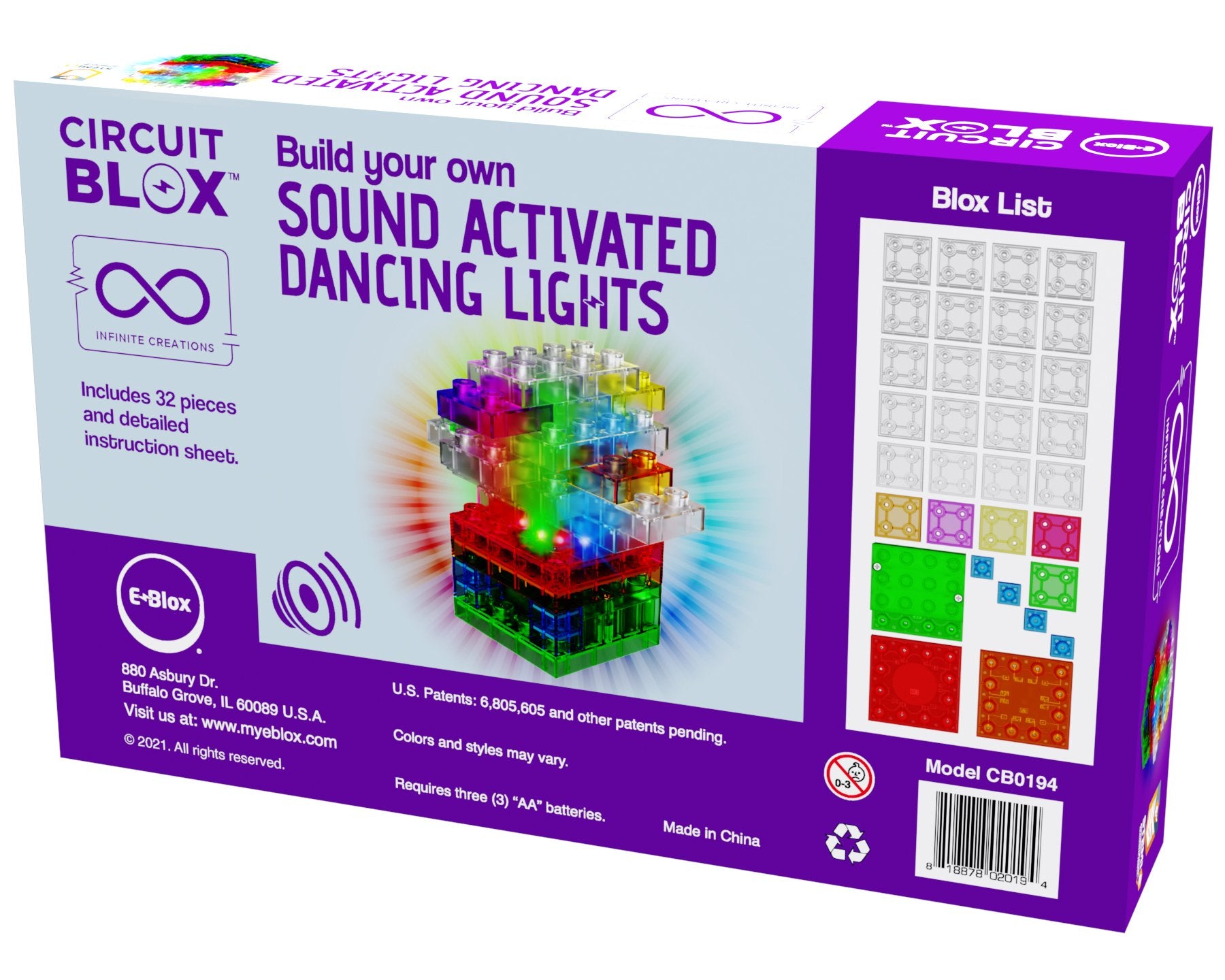 Circuit Blox Sound Activated Dancing Lights by E Blox 1