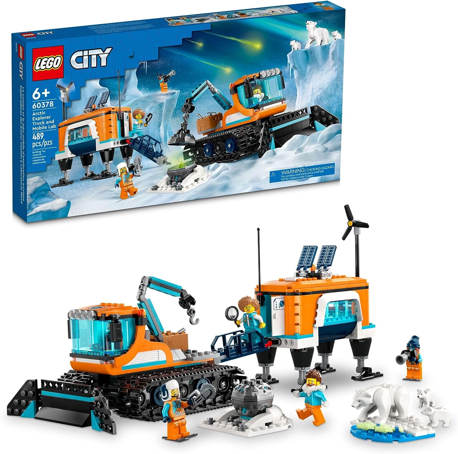 City Arctic Explorer Truck and Mobile Lab-by-Lego