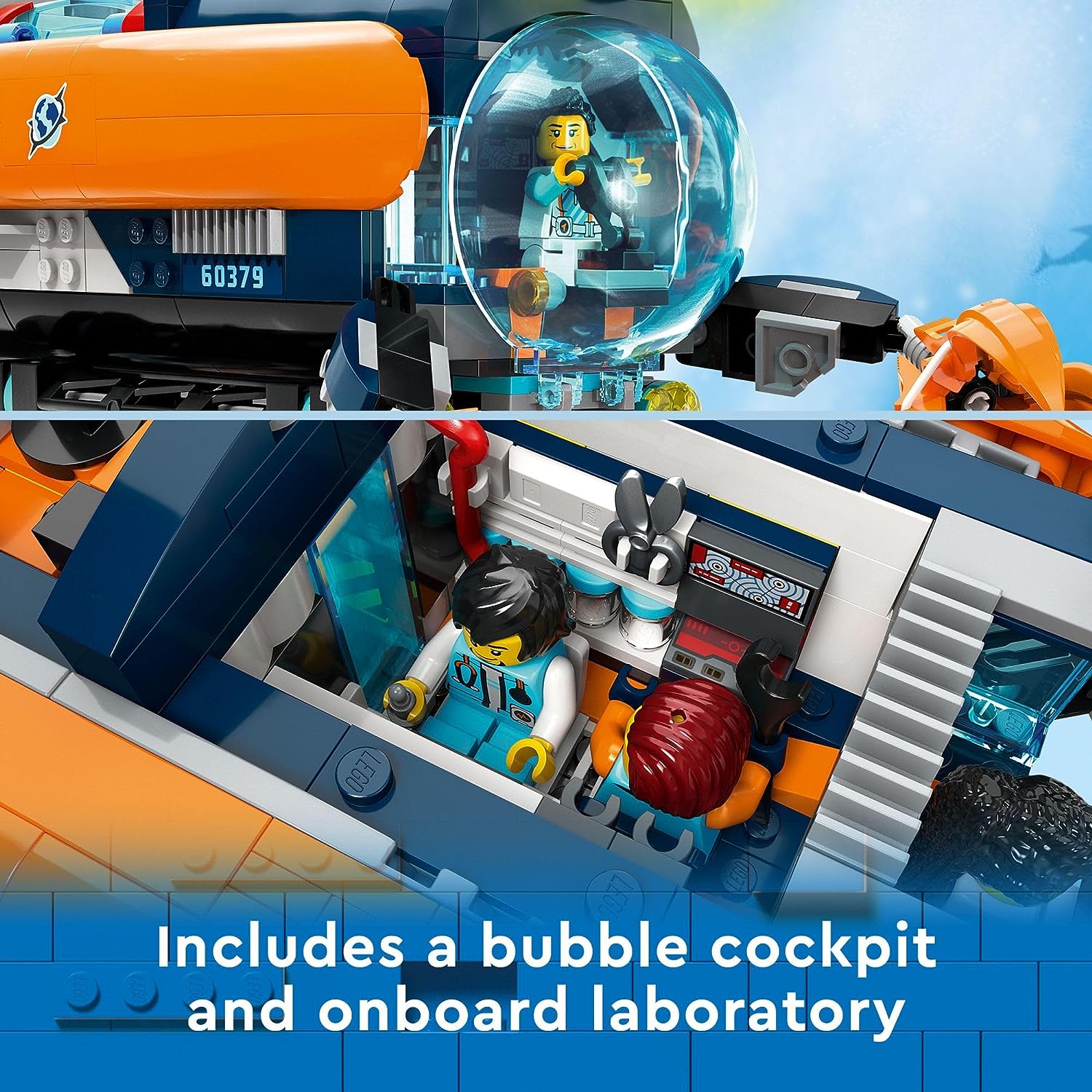 明日海りお セット LEGO® City Exploration Deep-Sea Explorer Submarine 60379 (Retiring