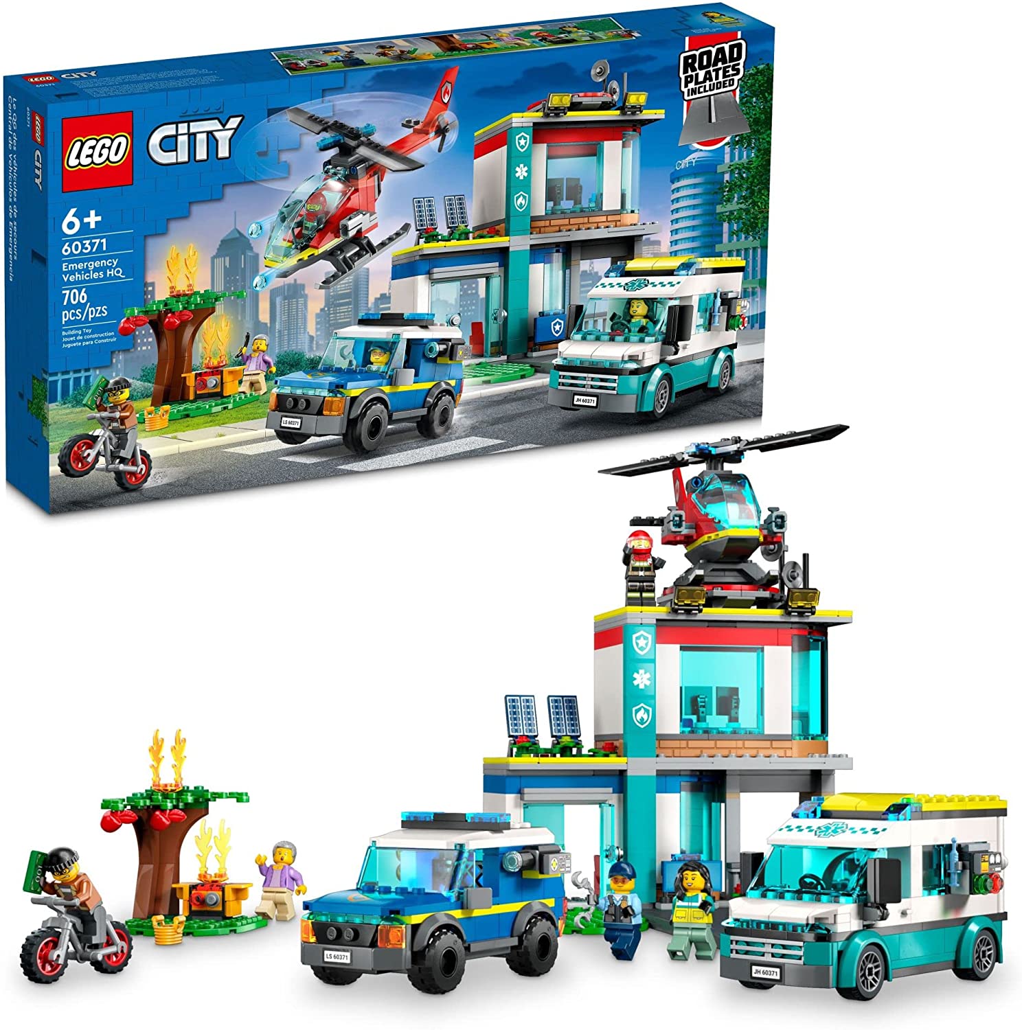 City Emergency Vehicles HQ by Lego
