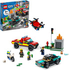 City Fire Rescue Police Chase by Lego