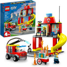 City Fire Station and Fire Truck by Lego