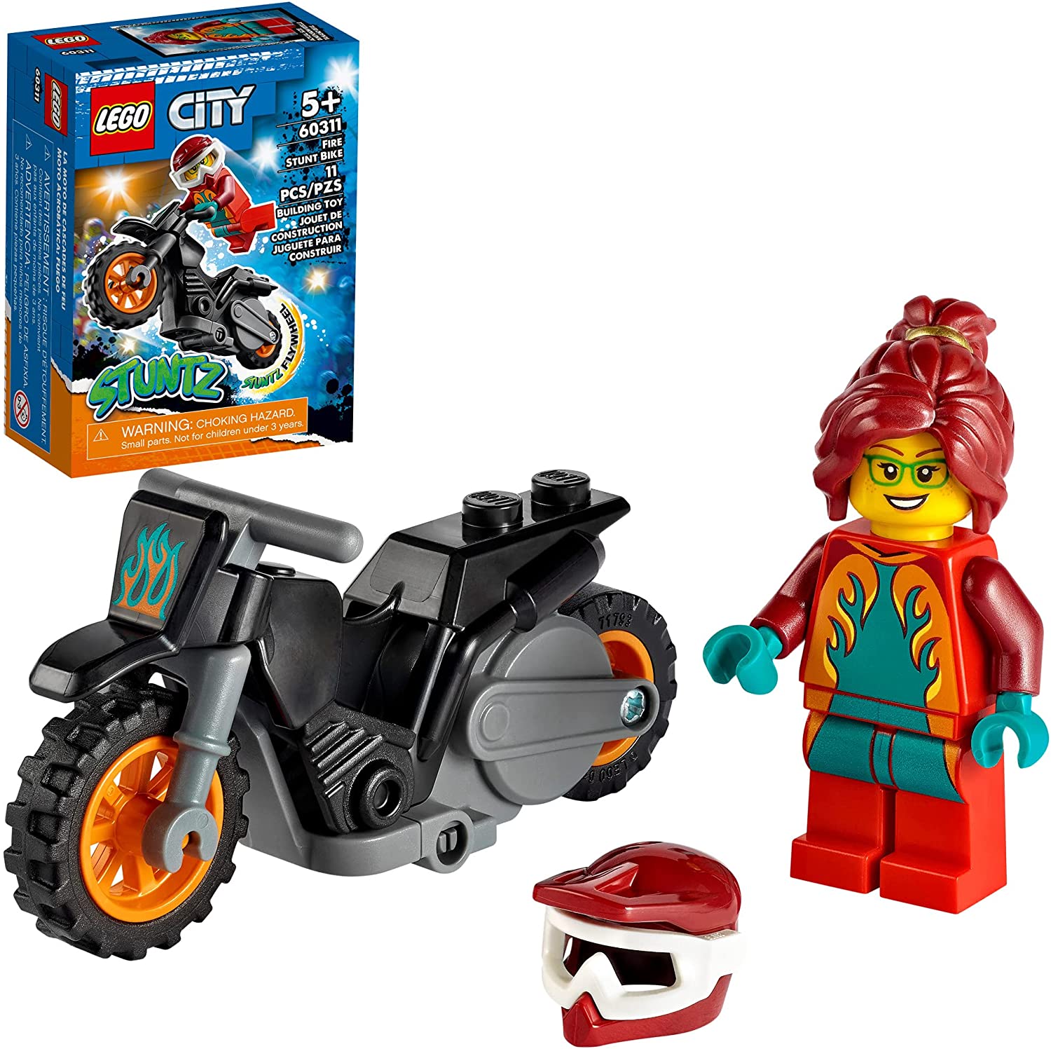 City Fire Stunt Bike by Lego