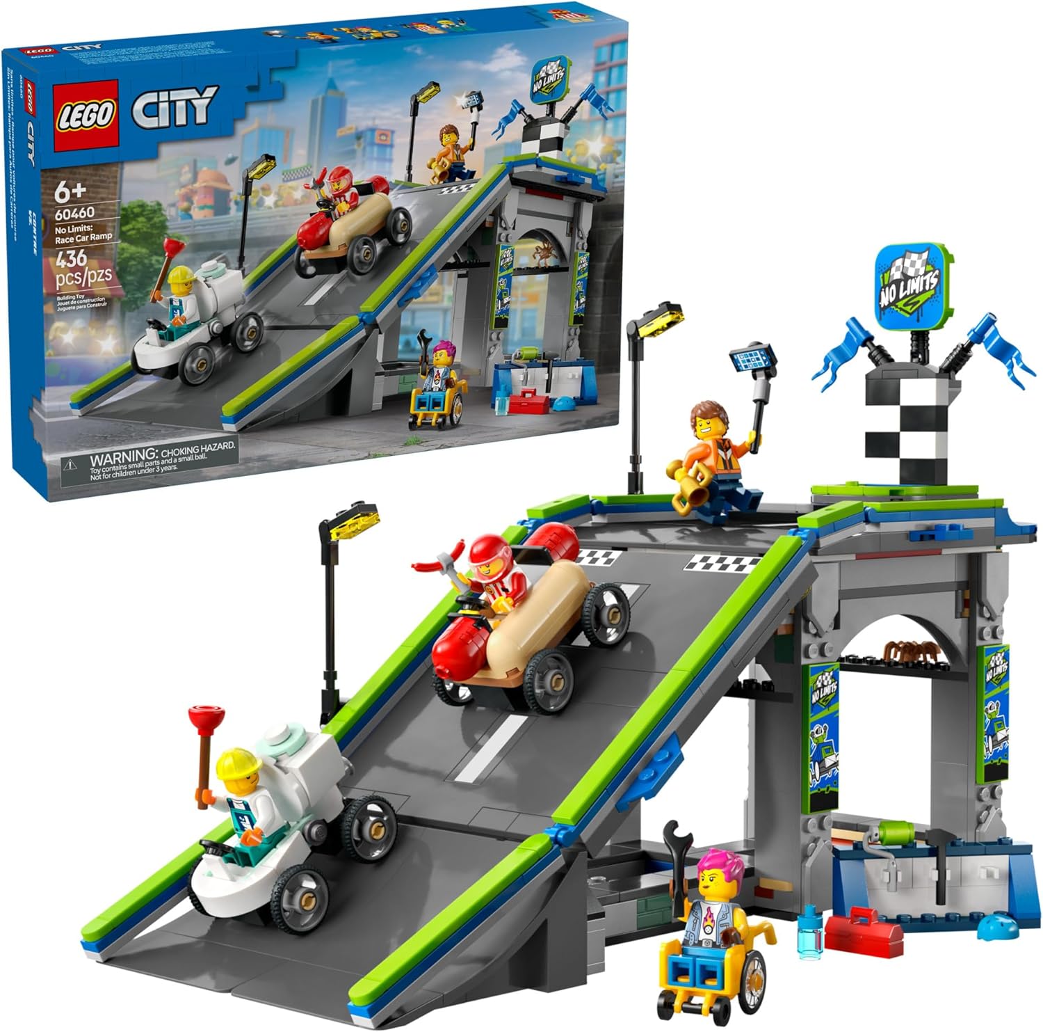 City No Limits: Race Car Ramp Track-by-Lego