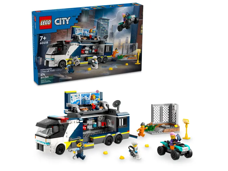 City Police Mobile Crime Lab Truck-by-Lego