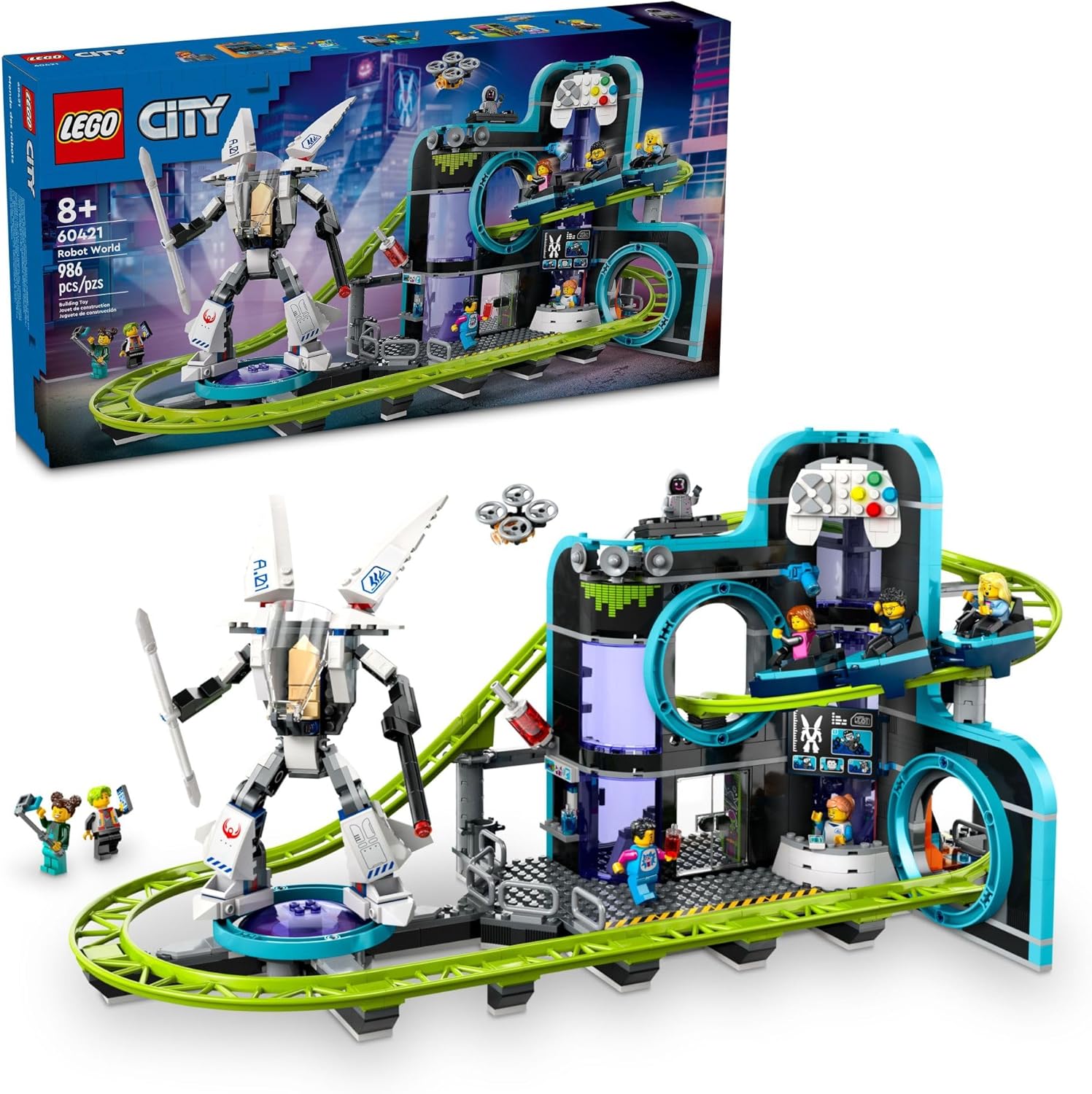 City Robot World Roller-Coaster Park Adventure-by-Lego