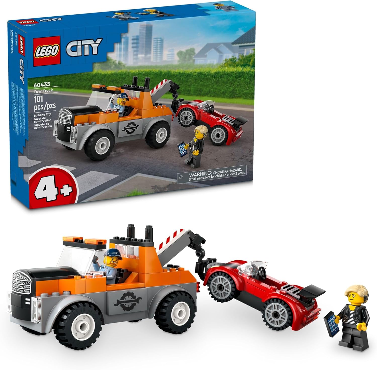 City Tow Truck and Sports Car Repair-by-Lego