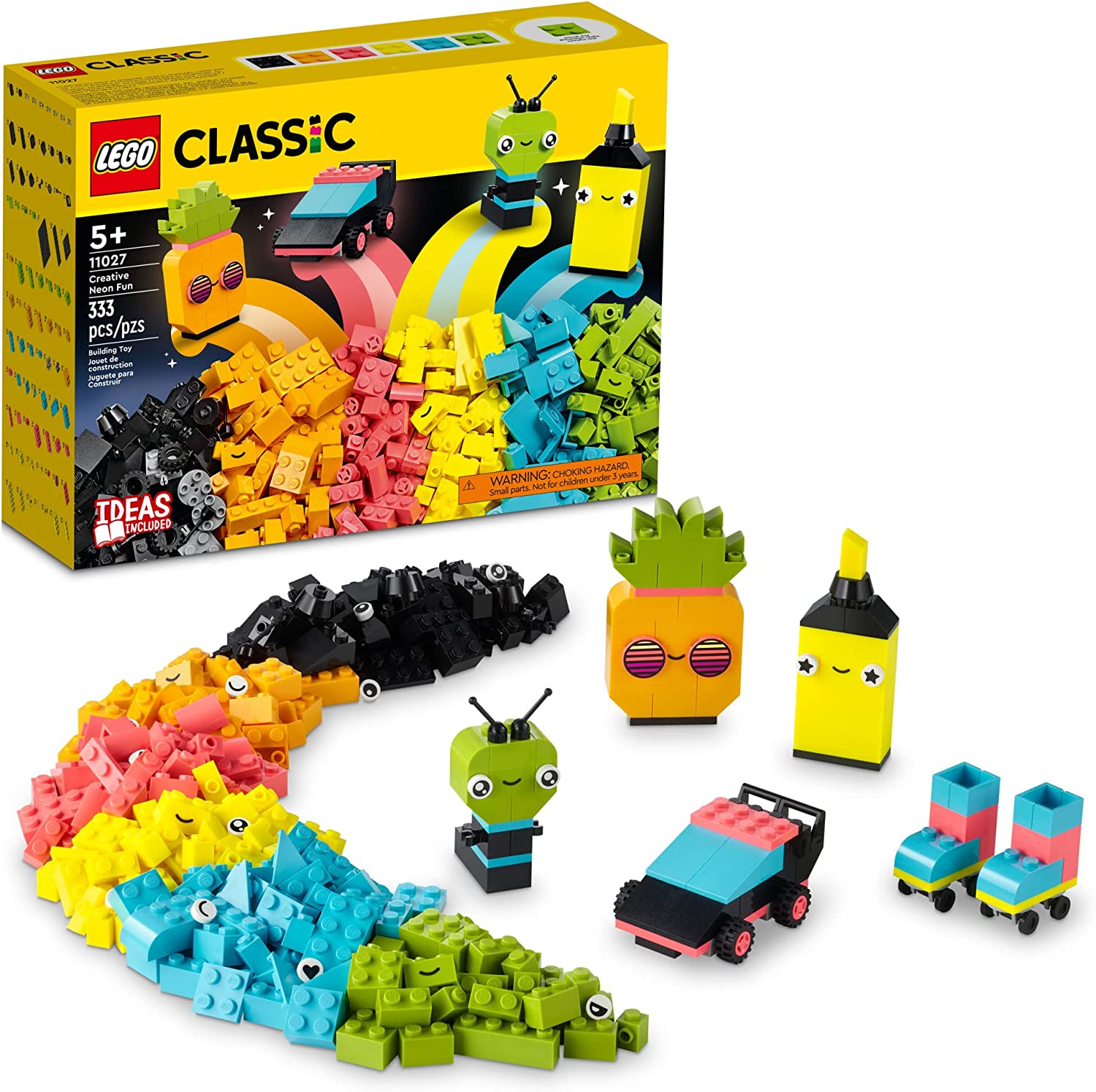 Classic Creative Neon Fun Brick Box-by-Lego