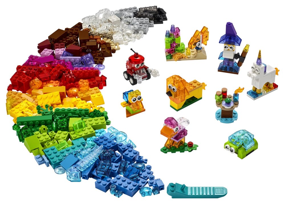Classic Creative Transparent Bricks by Lego 9