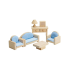 Classic Living Room Dollhouse Furniture-by-Plan Toys
