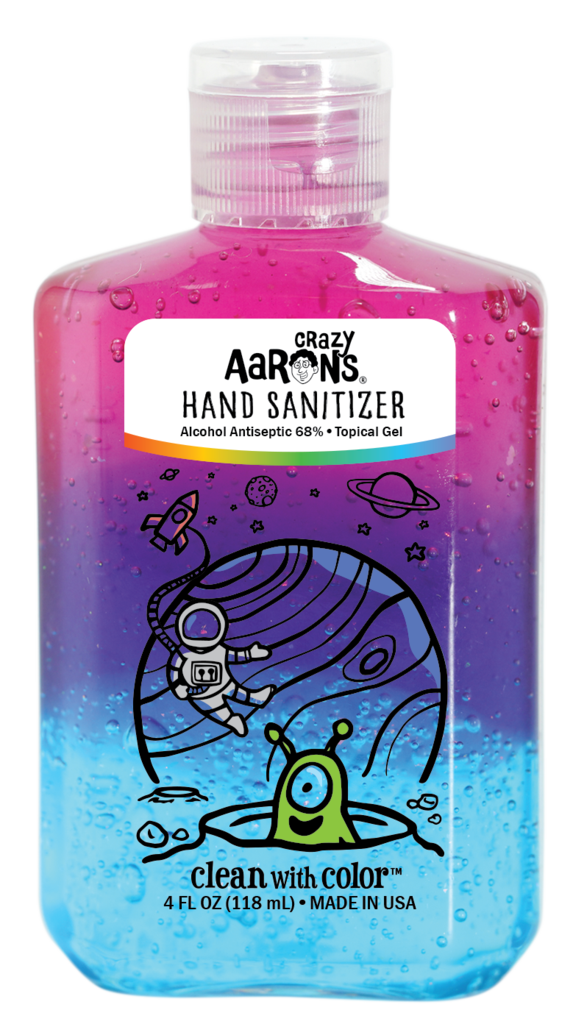 Clean with Color Hand Sanitizer Space by Crazy Aarons Putty World