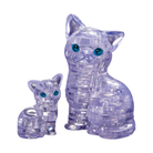 Clear Cat & Kitten 3D Crystal Puzzle-by-University Games