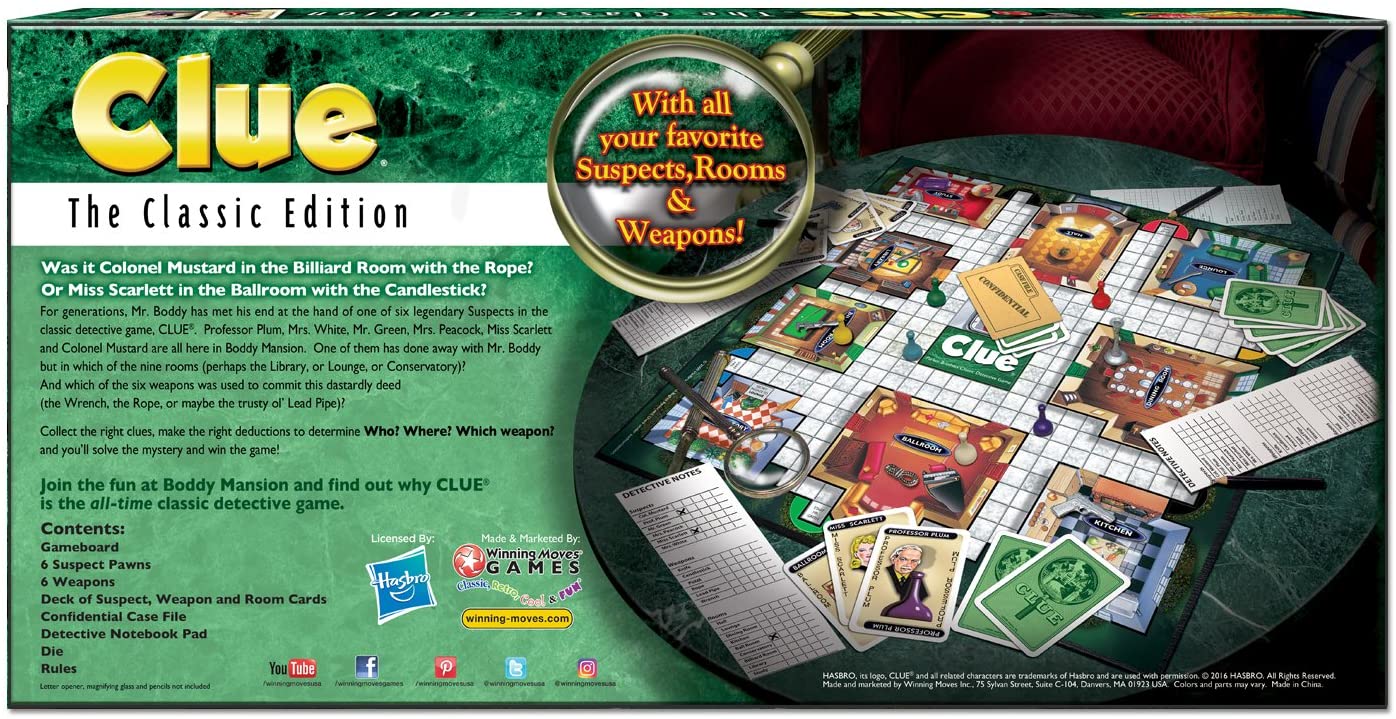 Clue The Classic Edition by Winning Moves 1
