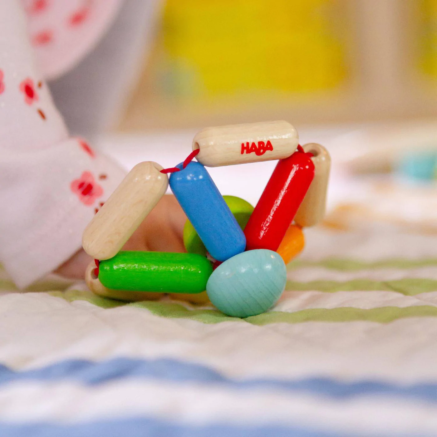 Color Carousel Wooden Baby Rattle by Haba 2