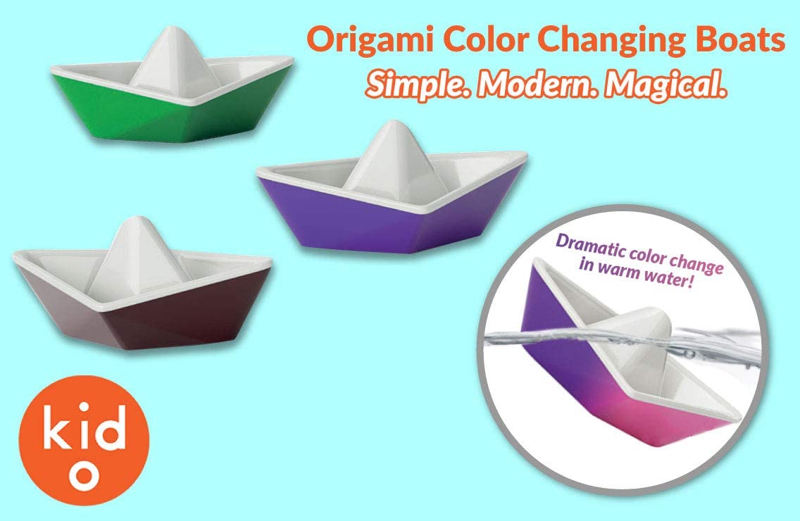 Color Changing Origami Boats by Kid O 3