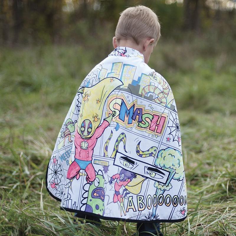 Color a Cape Spider Super Hero by Great Pretenders 2