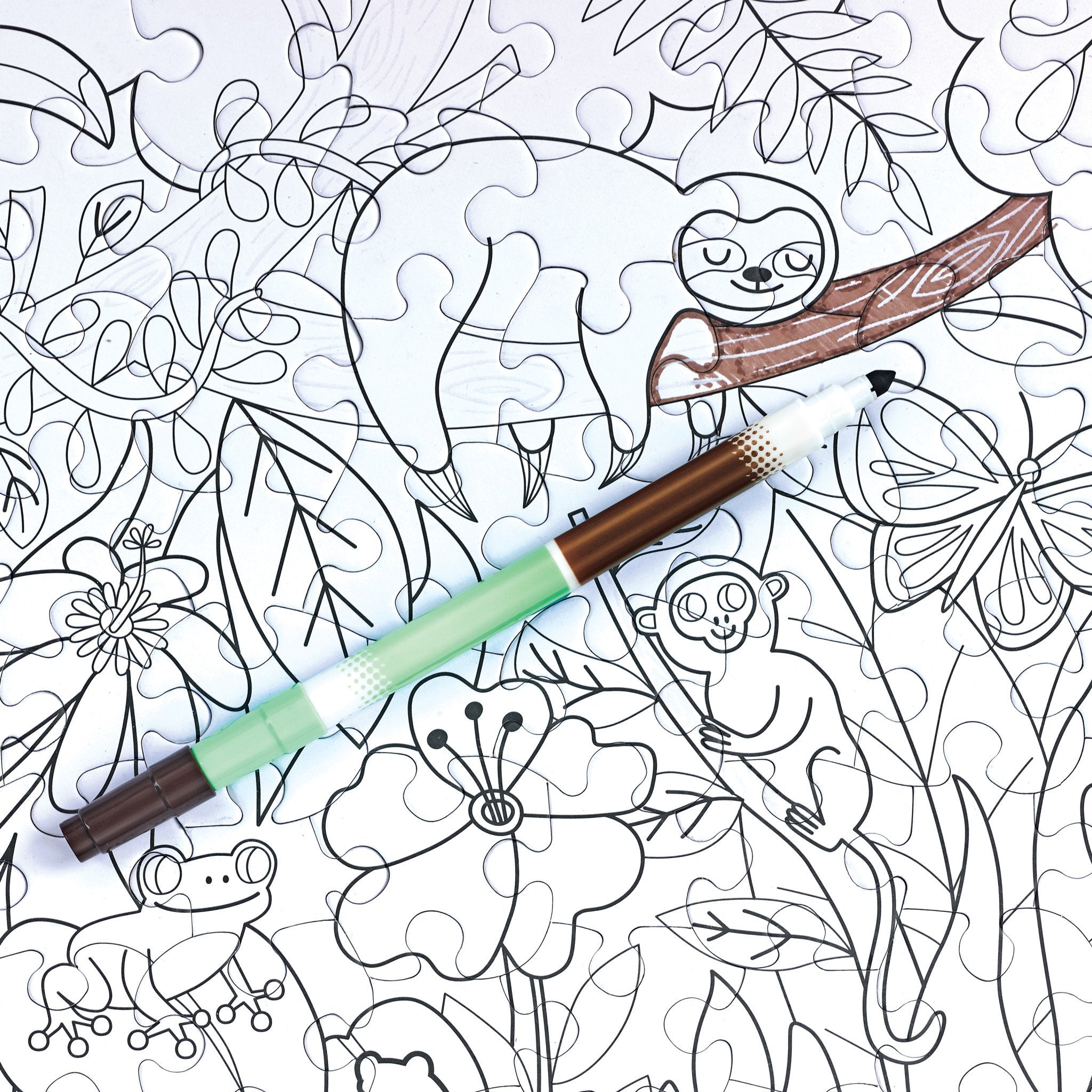 Color by Number Puzzle Jungle Animals by Faber Castell 3