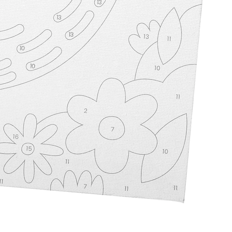 Colorific Canvas Paint by Number Happy Sloth by Ooly 2