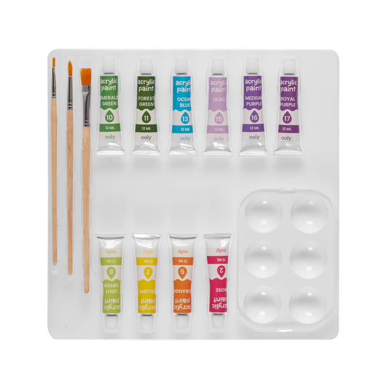 Colorific Canvas Paint by Number Happy Sloth by Ooly 3