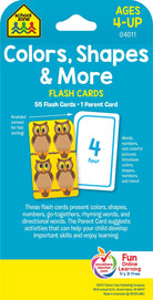 Colors Shapes More Flash Cards by School Zone 1