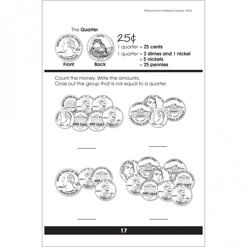 Count Money Workbook by School Zone 1