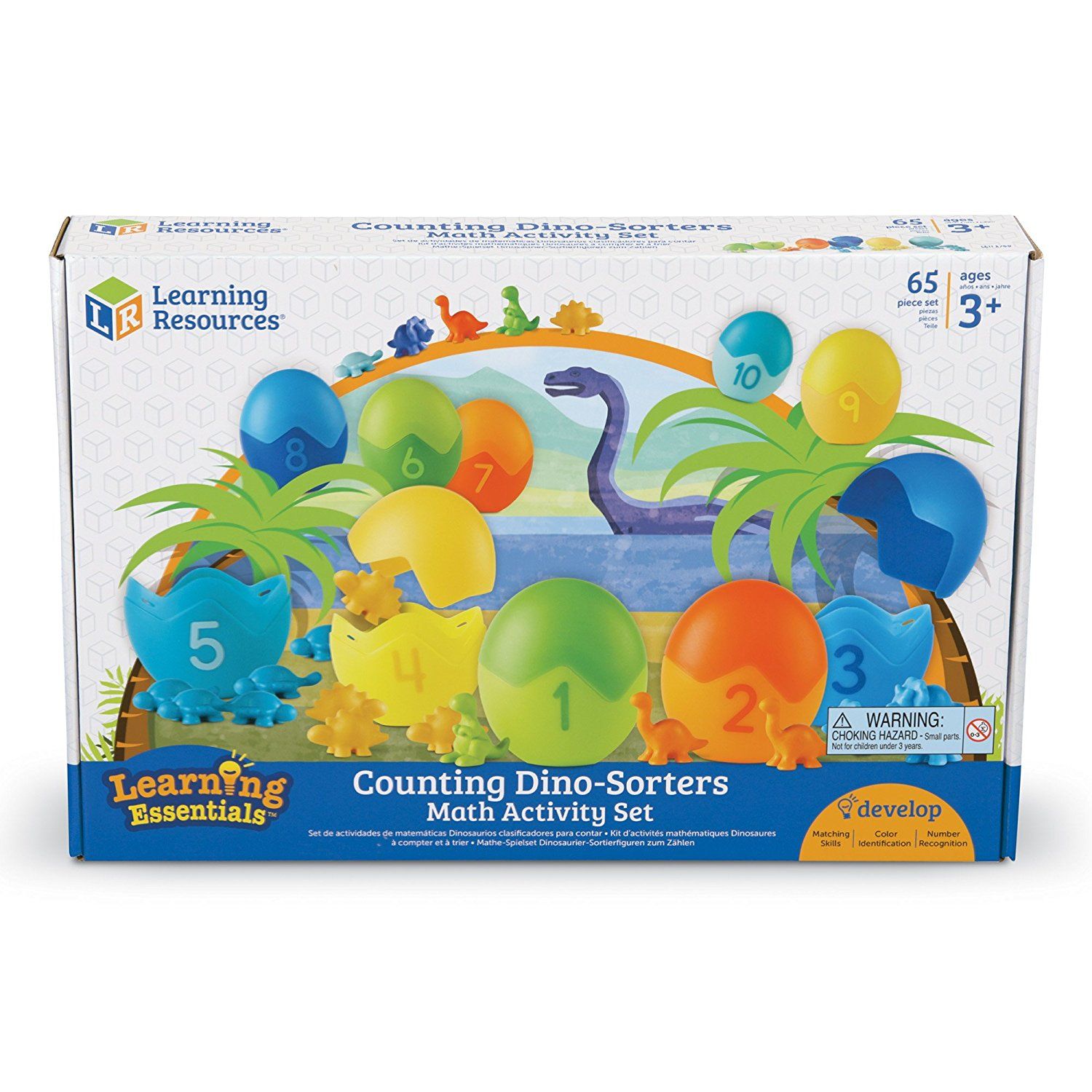 Counting Dino Sorters Match Activity Set by Learning Resources