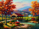 Covered Bridge in Fall Puzzle by Sunsout