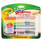 Crayola Washable Dry Erase Fineline Markers 12pc by Crayola