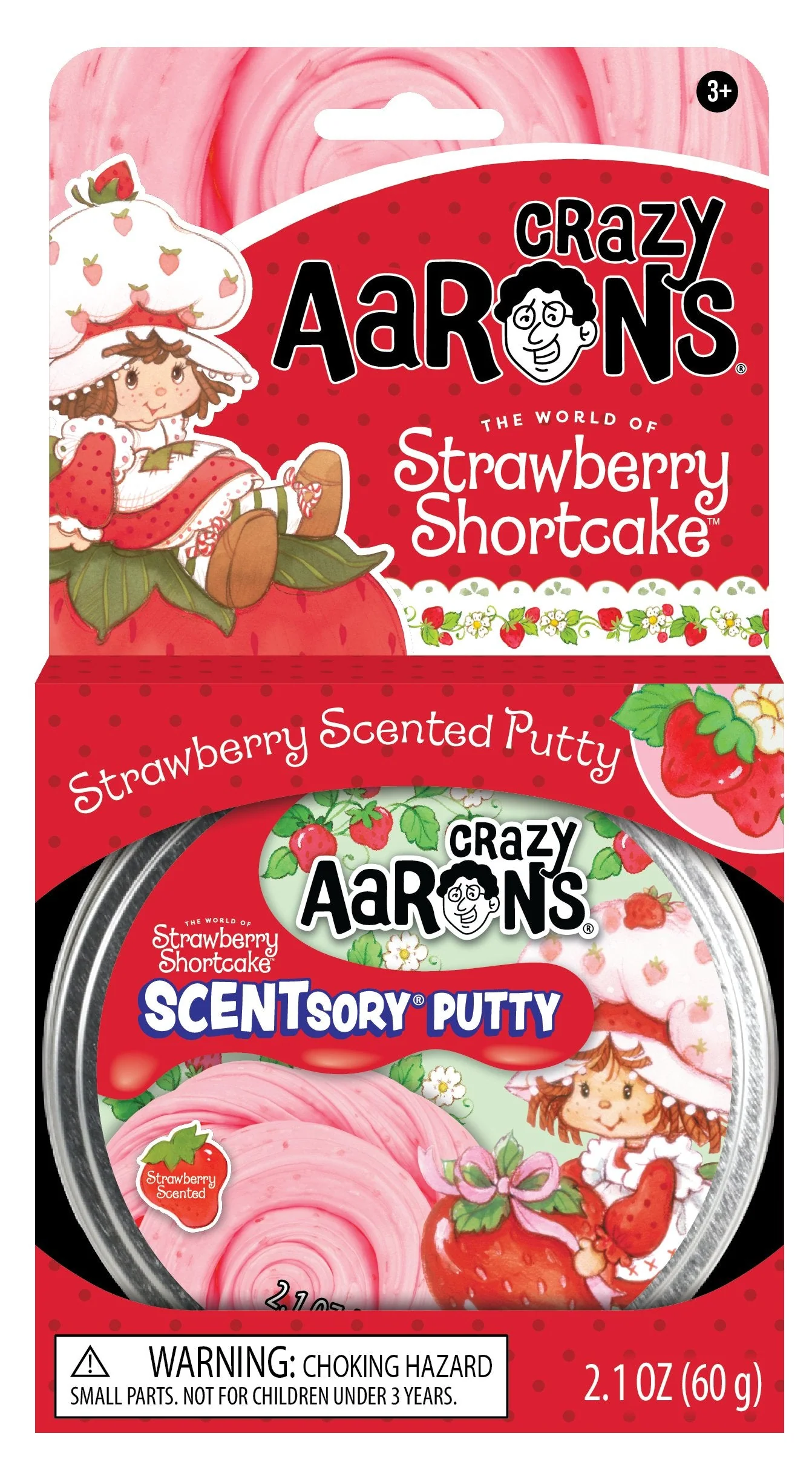 Crazy Aaron's Strawberry Shortcake Thinking Putty-by-Crazy Aaron's Putty World