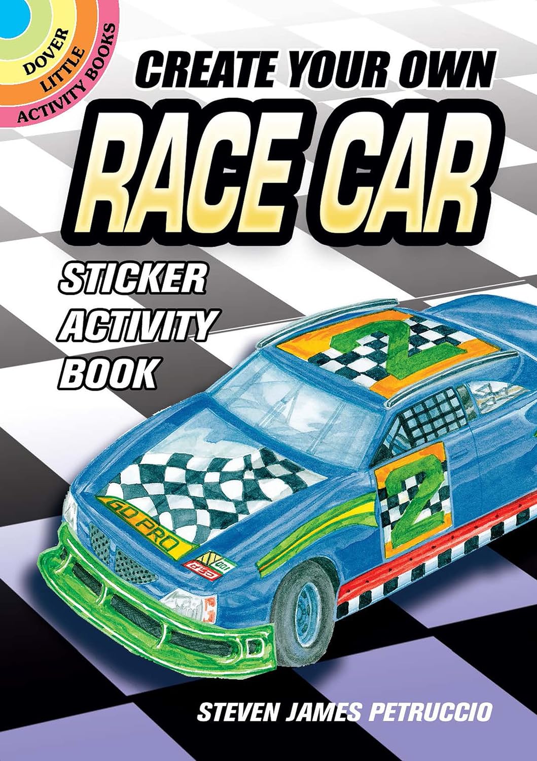 Create Your Own Race Car Sticker Activity Book-by-Dover Publications