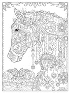 Creative Haven Dream Horses Coloring Book by Dover Publications 3