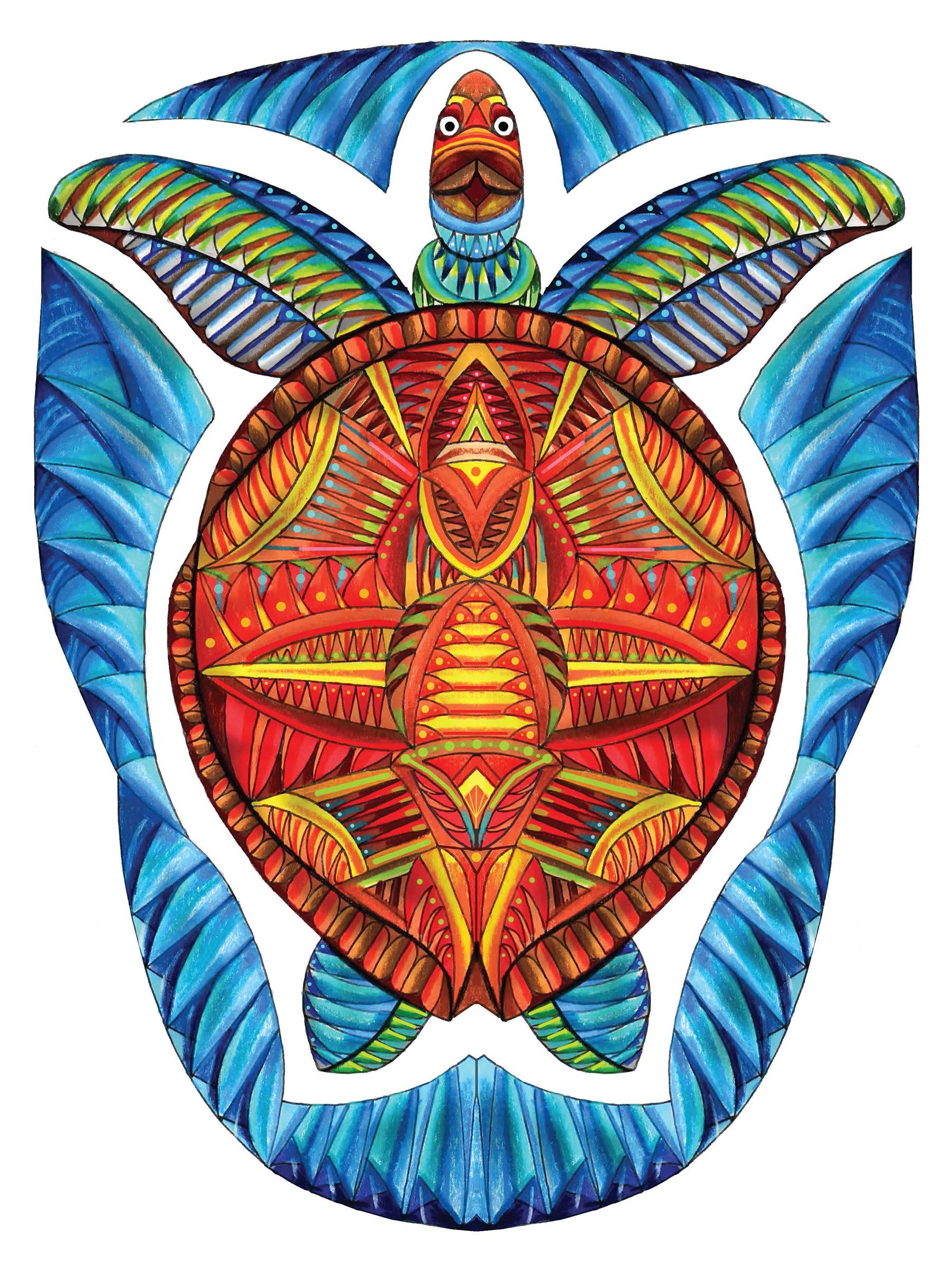 Creative Haven Insanely Intricate Angular Animals Coloring Book by Dover Publications 2
