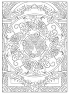 Creative Haven Peacock Designs Coloring Book by Dover Publications 3