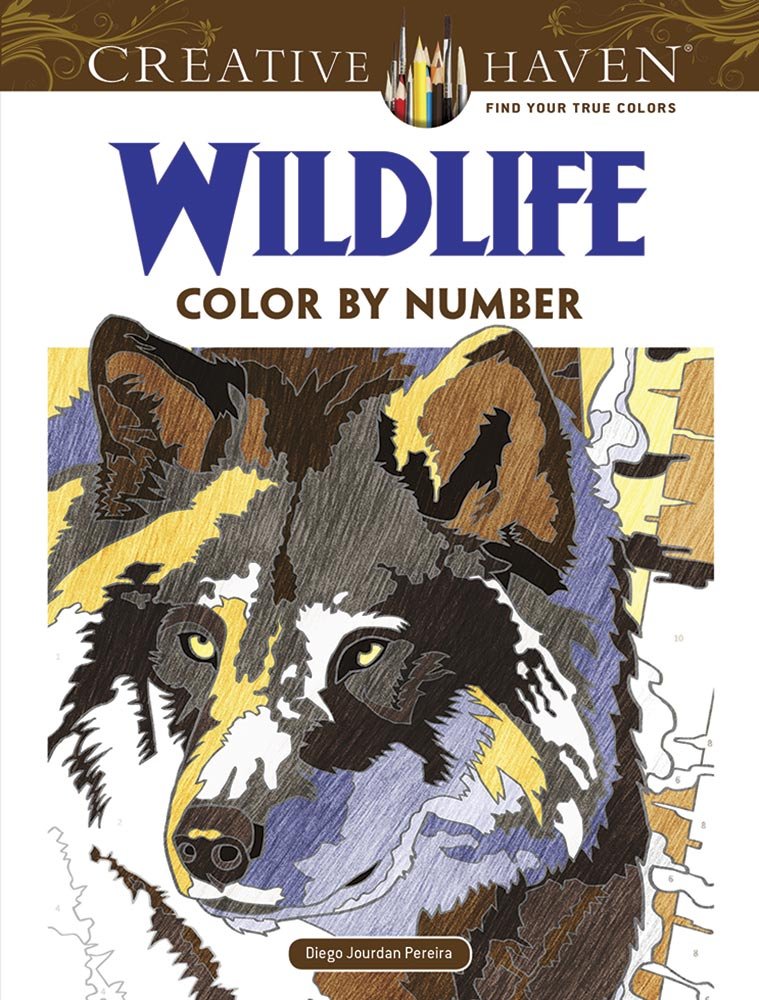 Creative Haven Wildlife Color by Number Coloring Book-by-Dover Publications