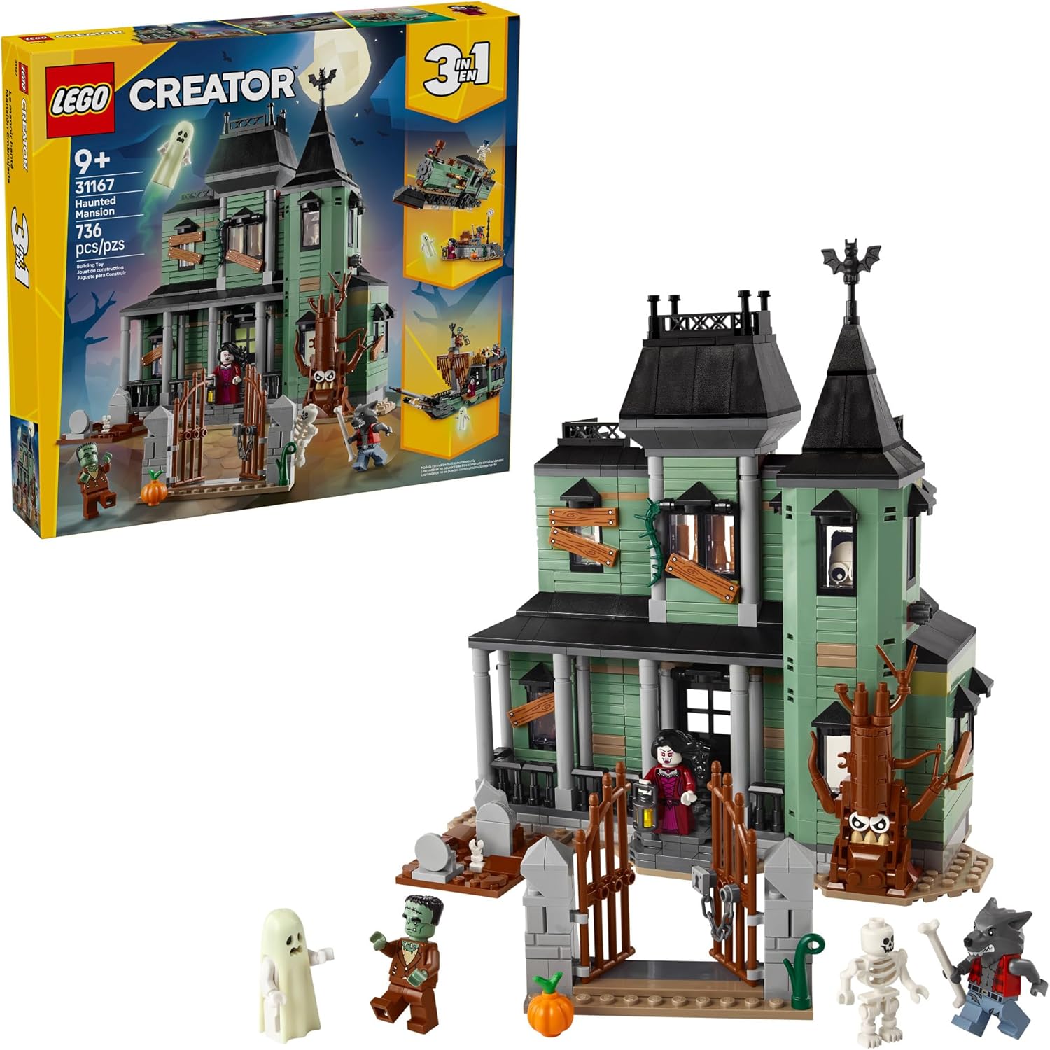 Creator 3 in 1 Haunted Mansion-by-Lego