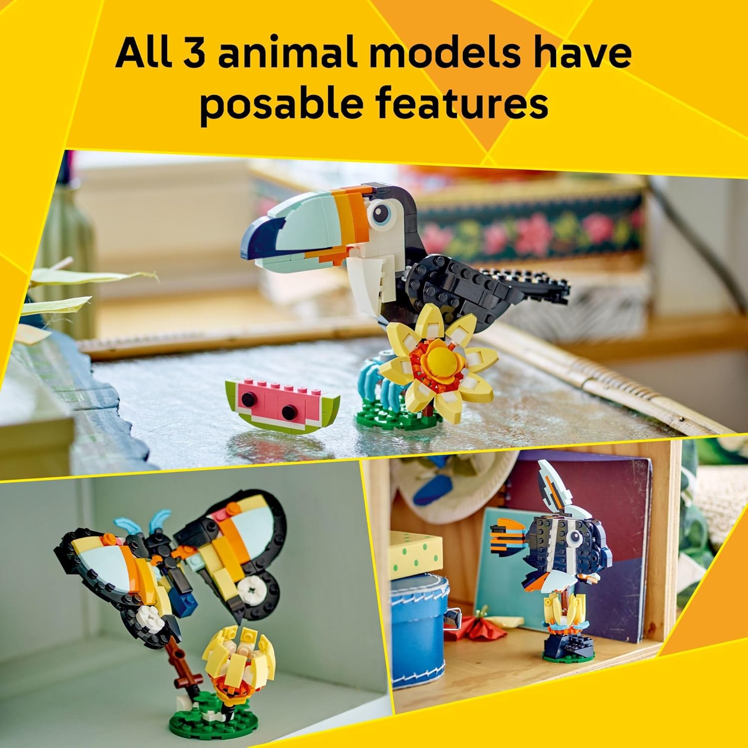 Creator 3 in 1 Wild Animals: Tropical Toucan – A2Z Science & Toys