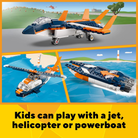 Creator 3in1 Supersonic Jet by Lego 4