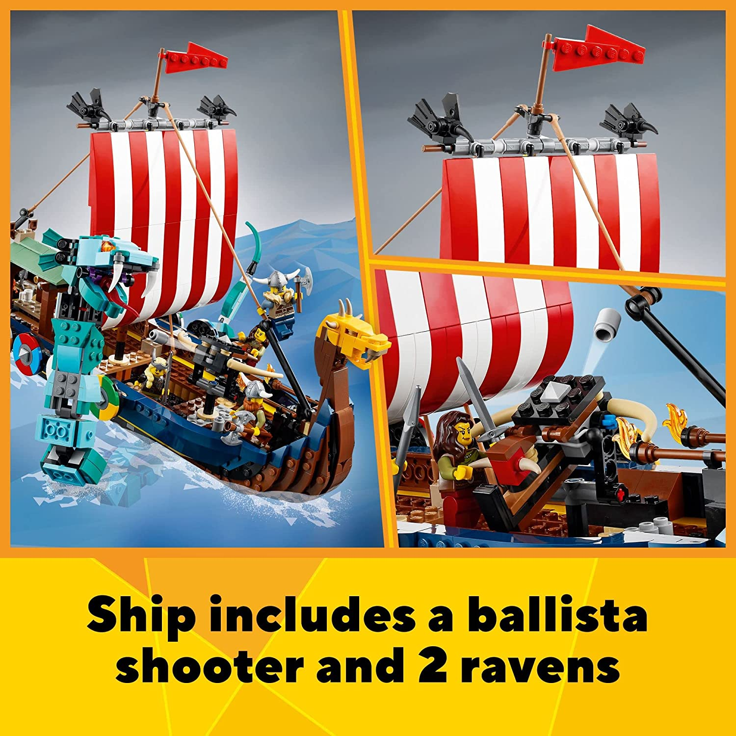 Creator 3in1 Viking Ship and The Midgard Serpent by Lego 3